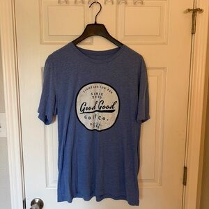 Good Good Golf Co. Men’s Blue Short Sleeve Logo Tee